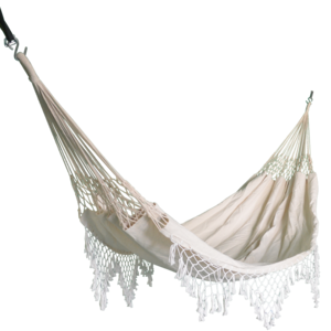 Beach accessories Large Brazilian Macrame Fringe Tree Portable Hammock Canvas Fabric Hanging Hammock With Tassel Macrame