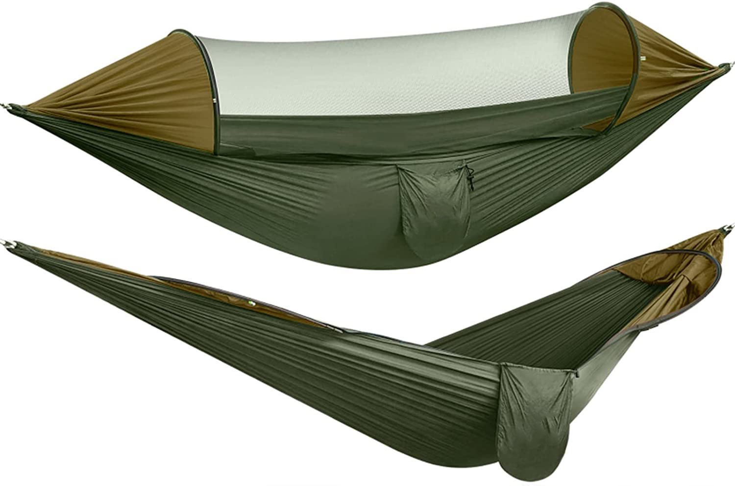 High Quality Summer Outdoor Portable Camping Double Person Sturdy Nylon Ripstop Swings With Mosquito Net Hammock Hammock