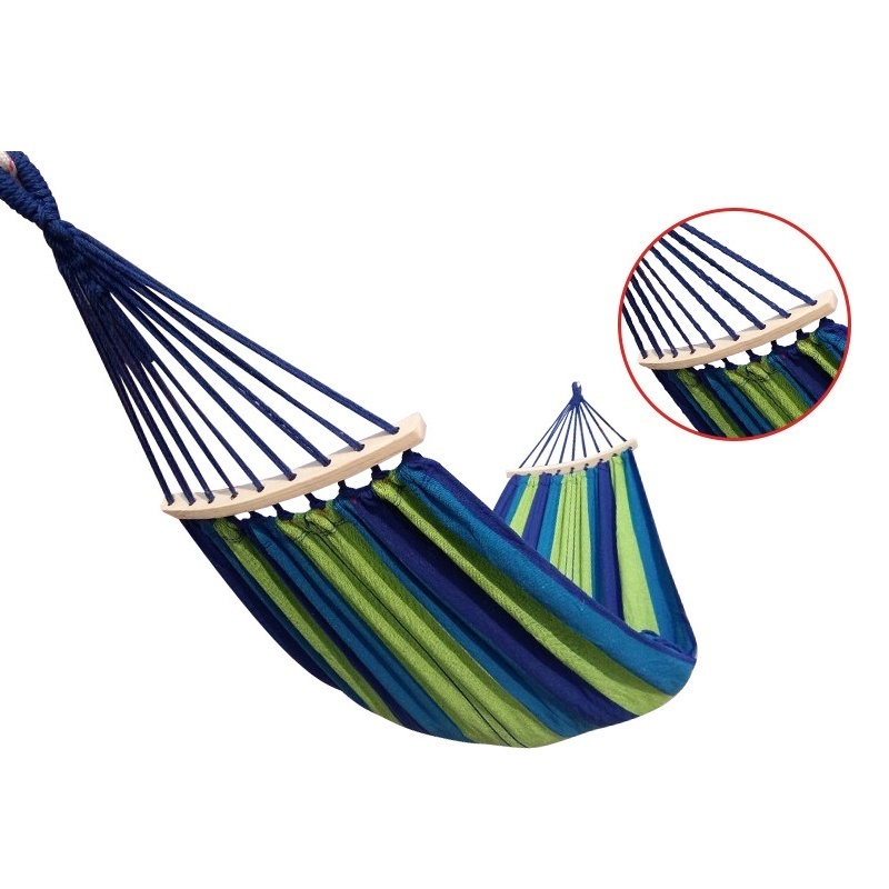 Longsen Travel Single Parachute Hammocks Garden Lightweight Portable Folding Camping Canvas Hammock