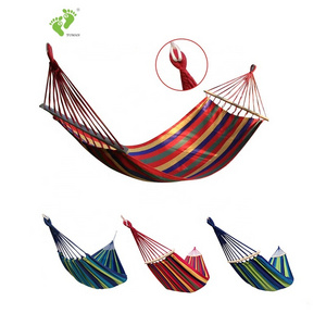 Longsen Travel Single Parachute Hammocks Garden Lightweight Portable Folding Camping Canvas Hammock