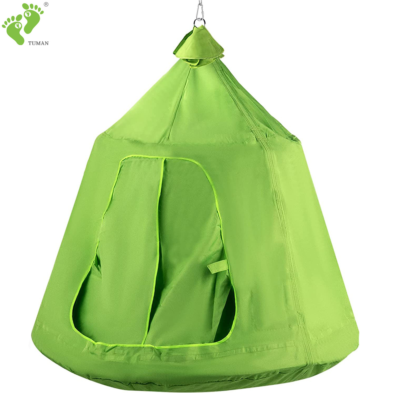 Longsen green outdoor camping tree tent hanging swing roots in georgia