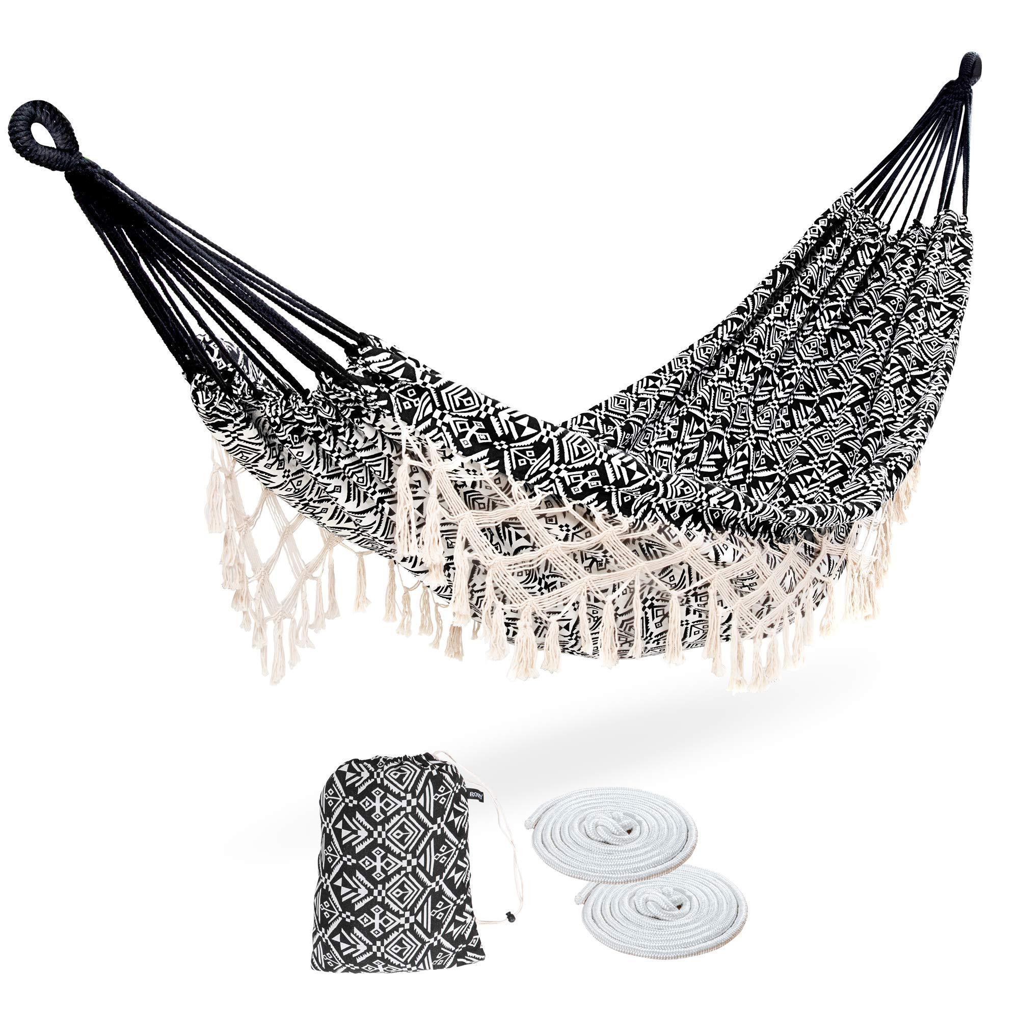 Longsen Designer Jacquard Ultralight Outdoor Backyard Patio Mexican Camping Foldable Portable Macrame Hammocks Adult Customize