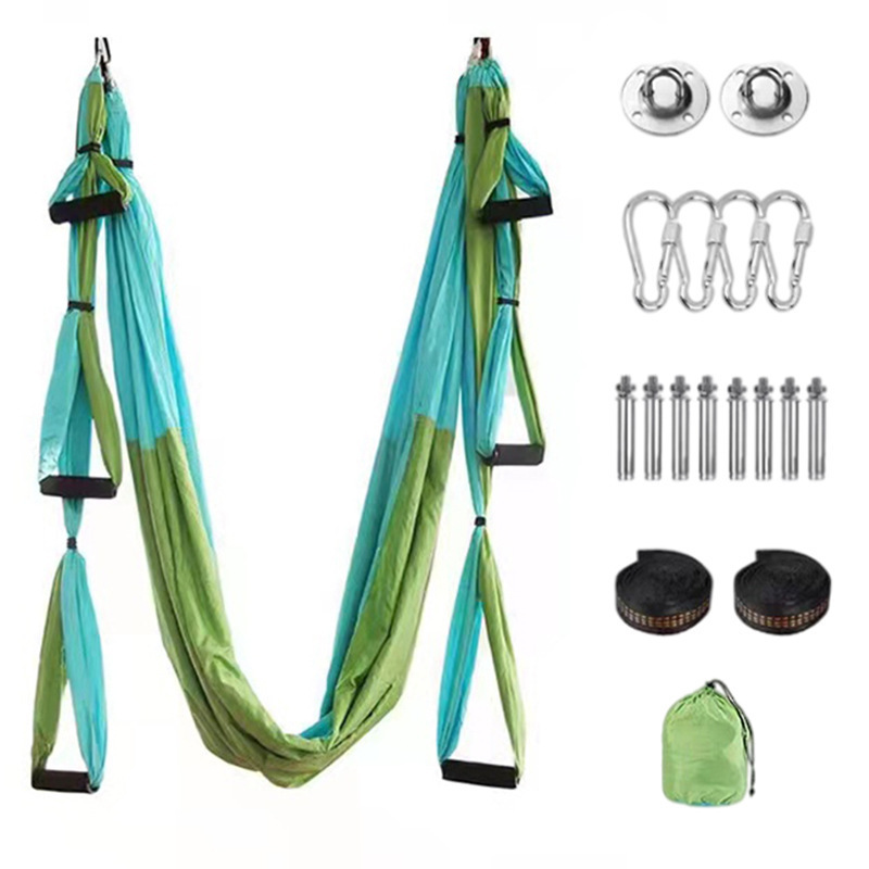 Longsen factory customize Nylon taffeta yoga swing air fly fabric antigravity aerial yoga hammock