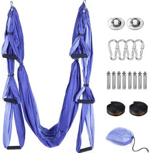 Longsen factory customize Nylon taffeta yoga swing air fly fabric antigravity aerial yoga hammock