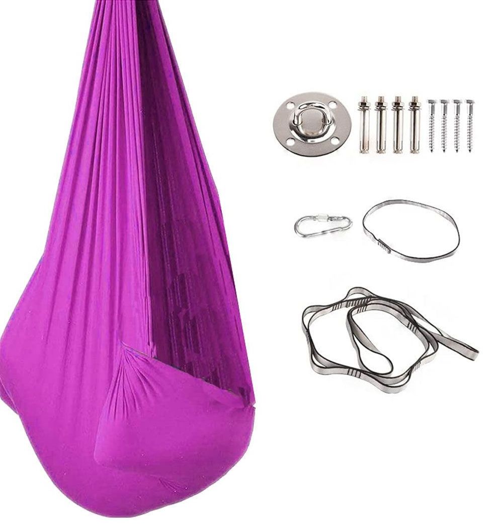 Toy Gift Yoga Training Soft Silk Nylon Sensory Therapy Swing For Kids