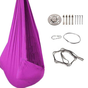 Toy Gift Yoga Training Soft Silk Nylon Sensory Therapy Swing For Kids