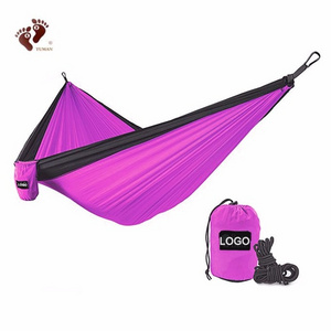 Nylon Single Or Double Tree Hammock Portable Outdoor Camping Hammock For Hiking Backpacking Outdoor Camping