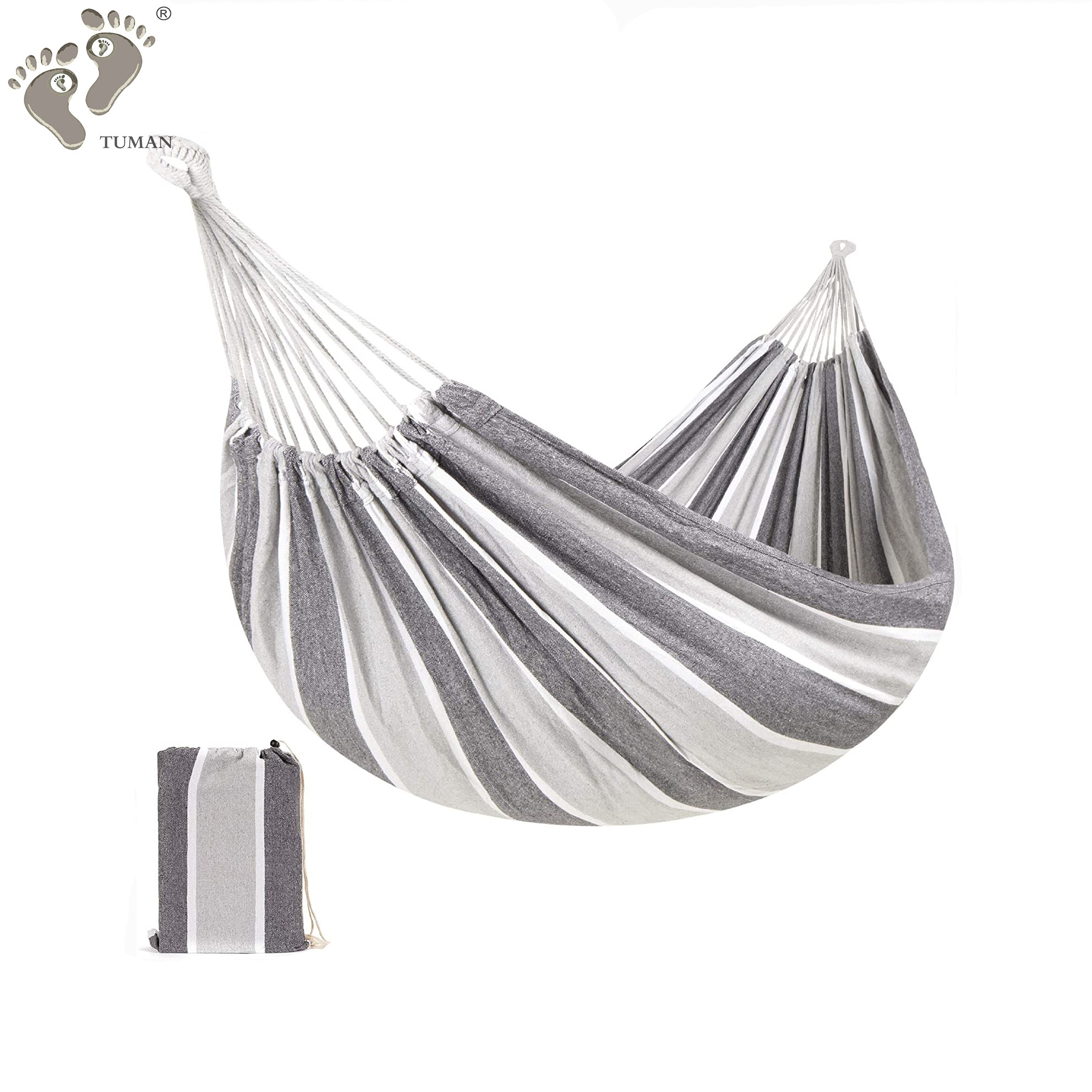 Canvas Hammock Bed Folding Double Hanging Nylon Wholesale Swing Portable Outdoor Camping and hiking Hammock