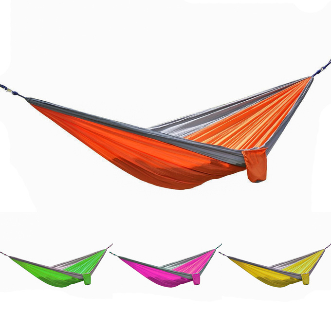 2024 High quality Outdoors Backpacking Survival or Travel Single & Double parachute camping hammock