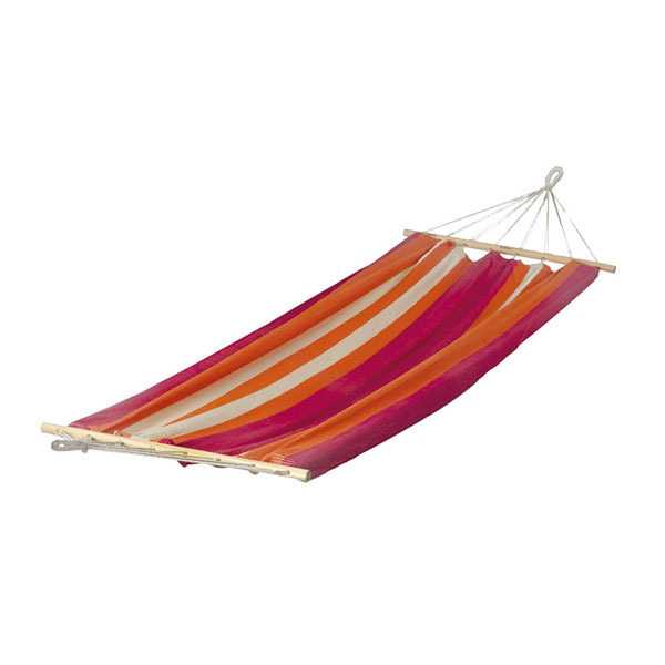 single 200*100cm Portable Two Person Extra Large Canvas Swing Outdoor Camping Hammock with Wood Spreader Bar