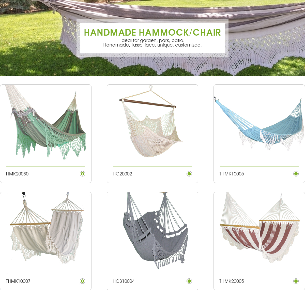 Longsen Hot sale high quality outdoor ultralight hammocks custom garden hanging chair with rope cotton swing hammock chair