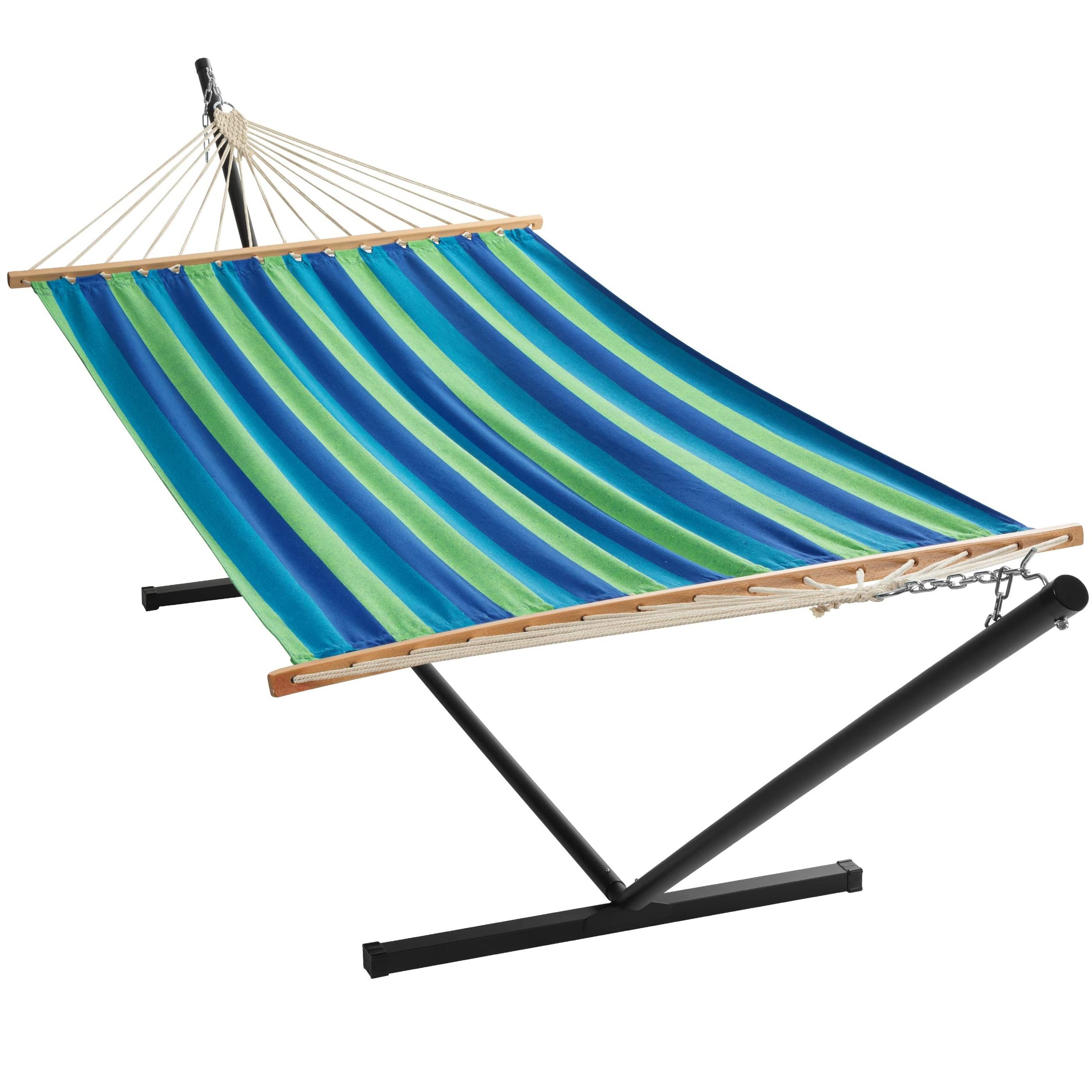 Wholesale Swing Portable Outdoor Camping Hammock Folding Double Hanging  Canvas Hammock Bed With Steel Stand