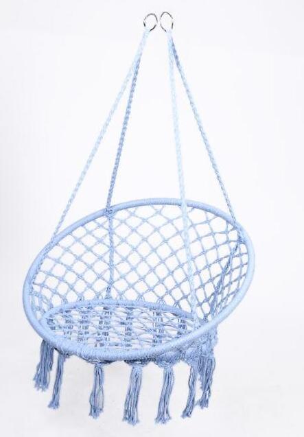 Longsen solid bedroom garden park swing bed rope chairs home and outdoor round weave hanging chair swing