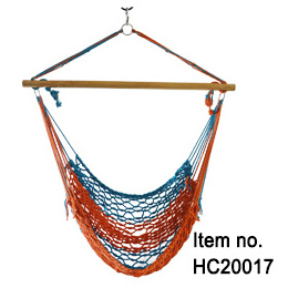 Fashion Popular Elegant Garden Swing Chair For Bedroom White Cotton Canvas Hammock Chair Hanging Rope Swing