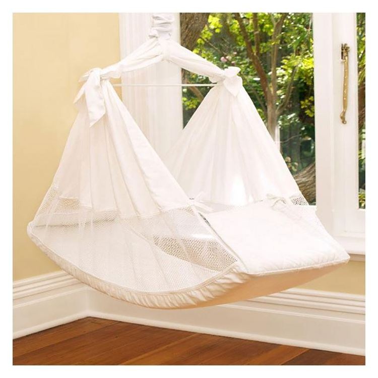 Comfortable Wooden Hammock Baby Hanging Bed with Frame