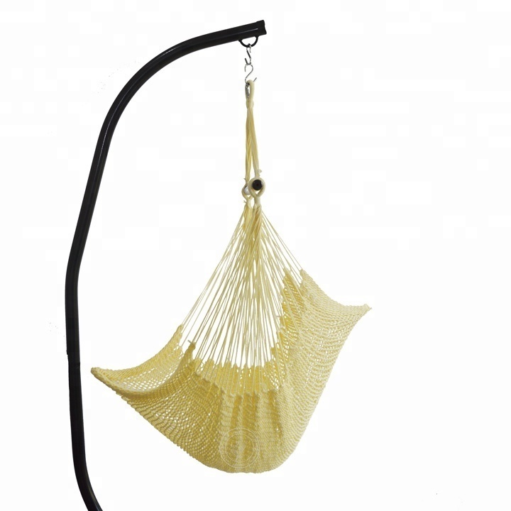 Garden Gift Newly Cotton Rope Material Macrame Hammock Seat Hanging Chair