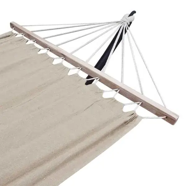 Outdoor Garden Stand Cotton Hanging Swing Bed Canvas Double Hammock with Stand