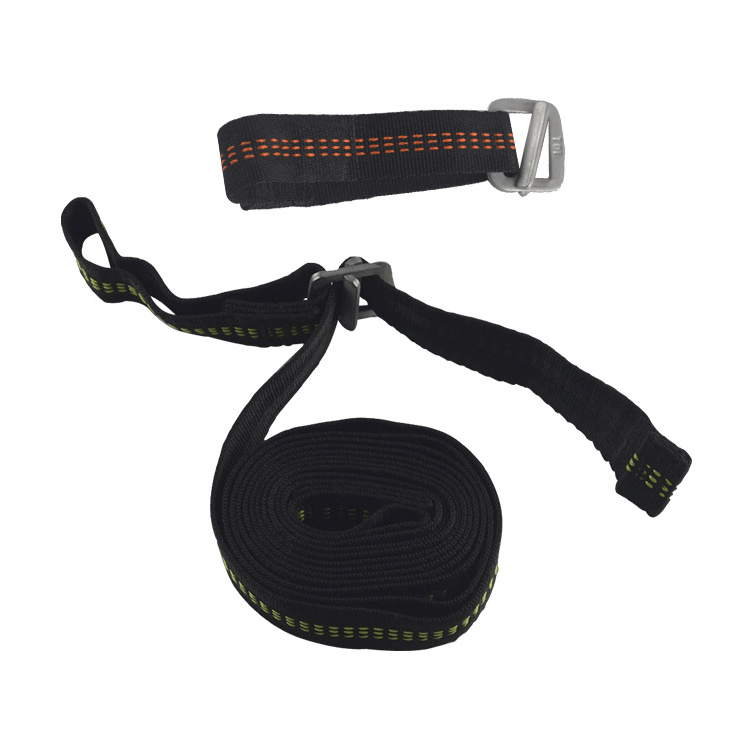 Embroidered Custom Polyester Nylon Webbing Strap for Hammock Easy Safe Adjustable Green Woven Bag Shirt Support Belt 500kg