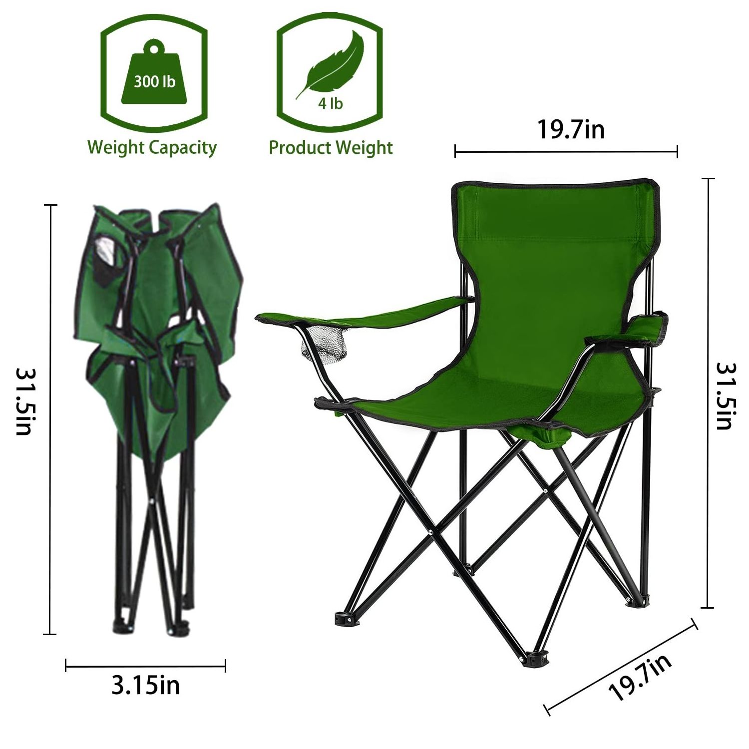 Customization Outdoor Lightweight Camping Chair  Portable Waterproof Fishing Chair Picnic Folding Beach Chair