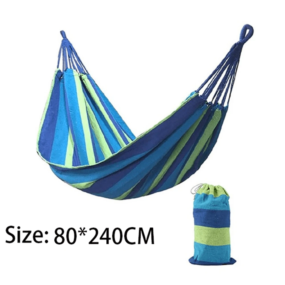 Relaxation products High Quality Cotton adult hammocks outdoor camping loft net hammock garden hammock foldable swing