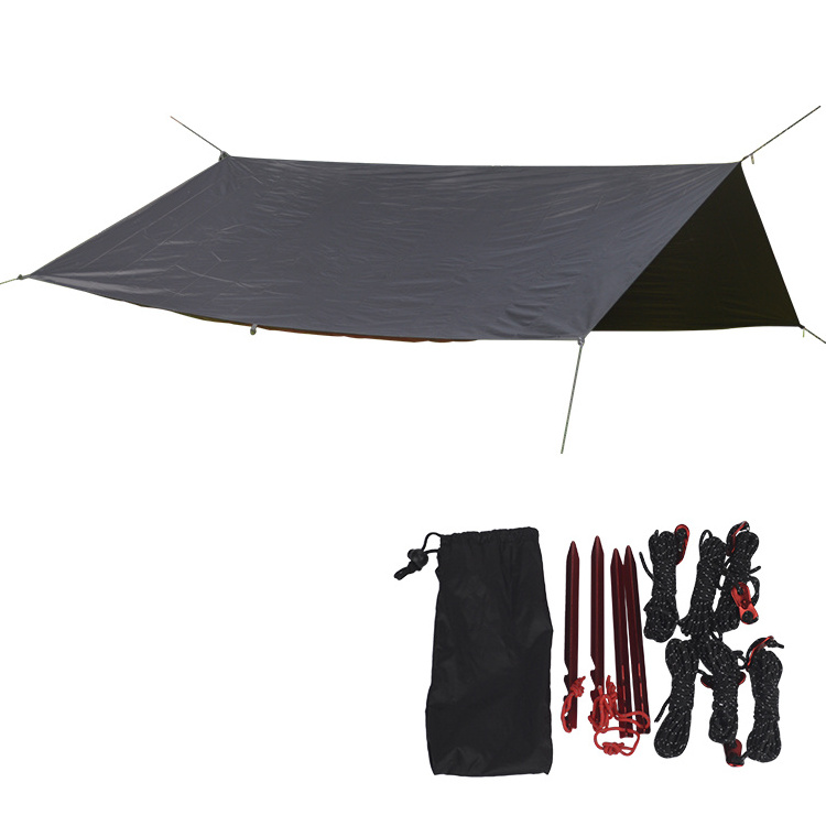 210T Portable Camping Outdoor Summer Shade Fly Rain Beach Tent Tarp Sun Shelter