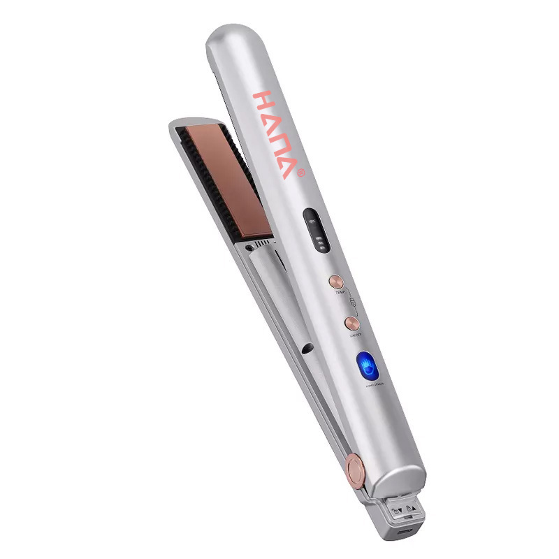 Portable Cordless 450F 4500mAh Battery tourmaline ceramic shiny travel hair flat iron straightener