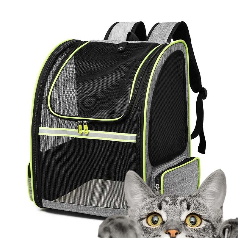 Cat Carrier Backpack Expandable Extra Large Travel Pet Backpack Adjustable Airline Approved Bag