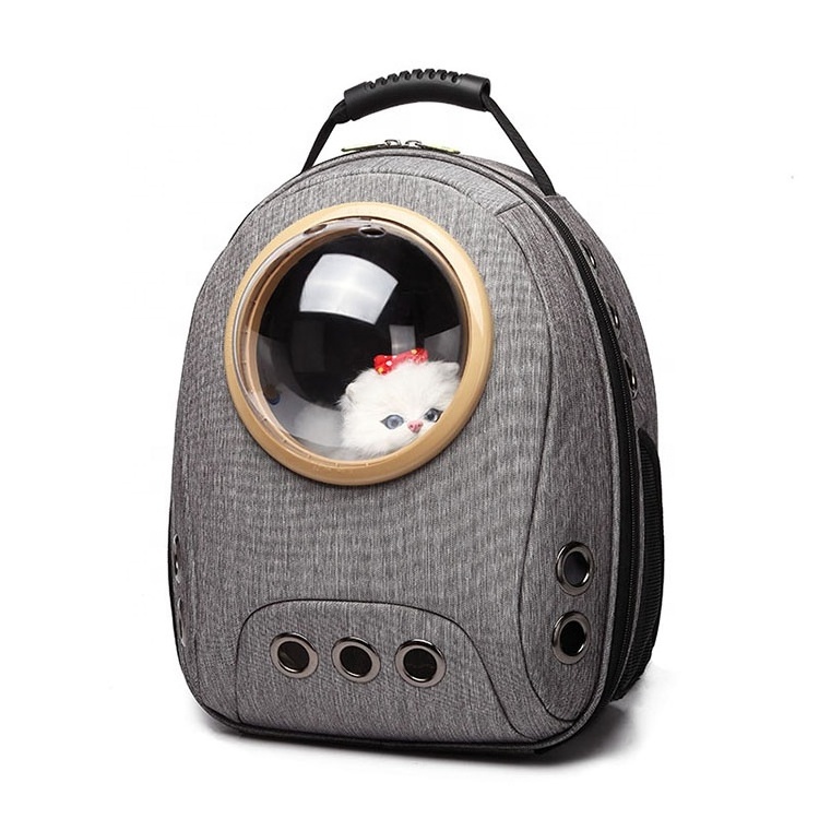 Wholesale Pet Backpack Space Capsule Bubble Transparent Clear Pet Carrier Oxford Zaino Cat and Puppy Backpack for Weekend