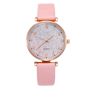 Women Watch Top Luxury Sky Blue Starry Sky Lady Wrist Watch Female Round Change Color Dial Quartz Watch Relogio Feminino