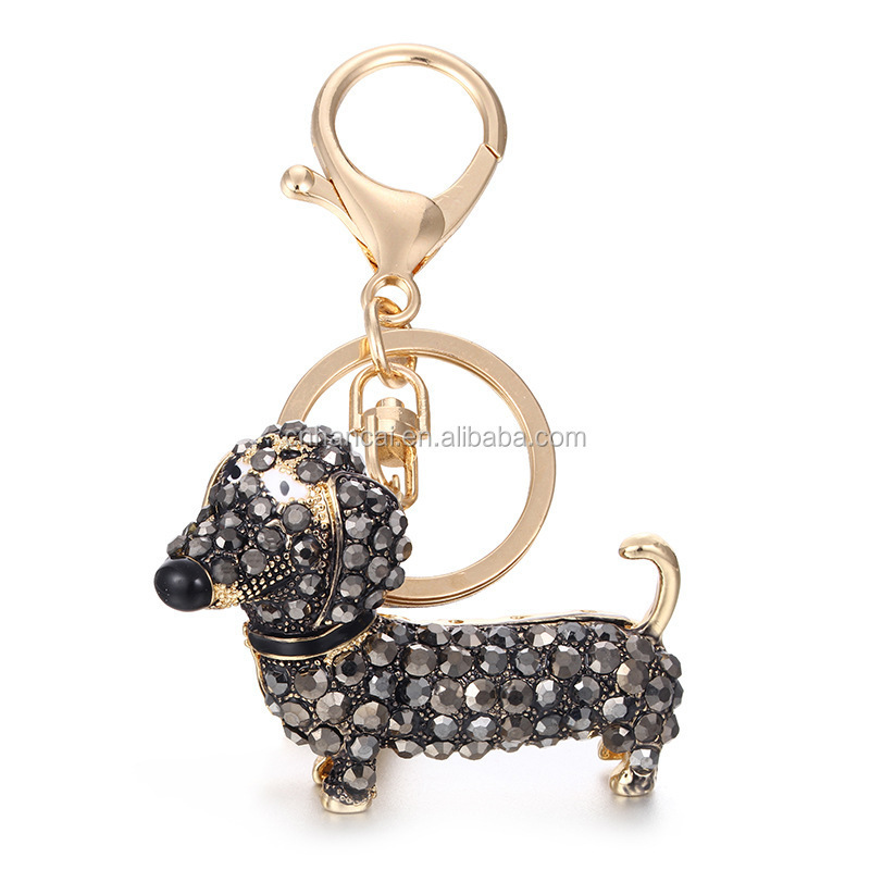 Fashion Dog Dachshund Keychain Bag Charm Pendant Keys Holder Keyring Jewelry For Women Girl Gift Keychain Jewelry New