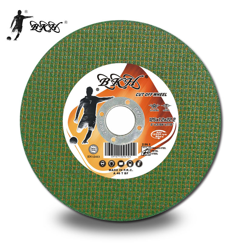 BKH 5inch 125x1.2x22.2mm German quality Abrasive cut Inox Metal Stone Stainless Steel Cutting wheel Disc