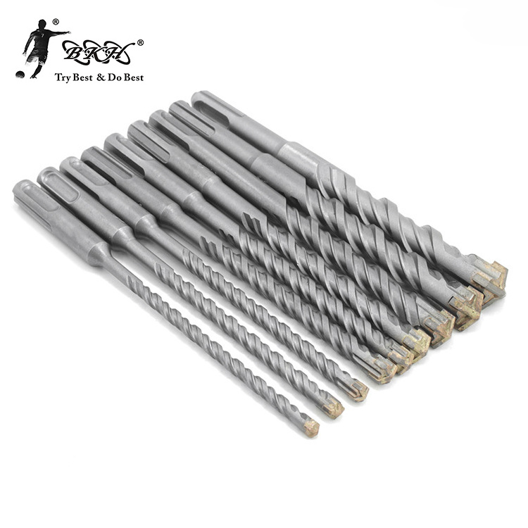 BKH Factory sell Classic Slop Tip 4 Cutters U Flute SDS Puls Max Shank Hammer Drill Bit For Concrete