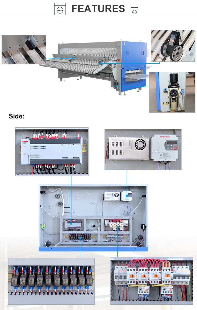 high efficient bath towel folding machine commercial laundry fabric folding machine