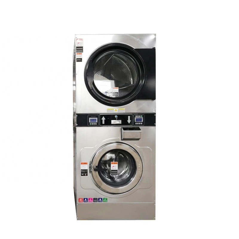 wholesale price commercial coin operated washer dryer 22kg industrial washing drying machine