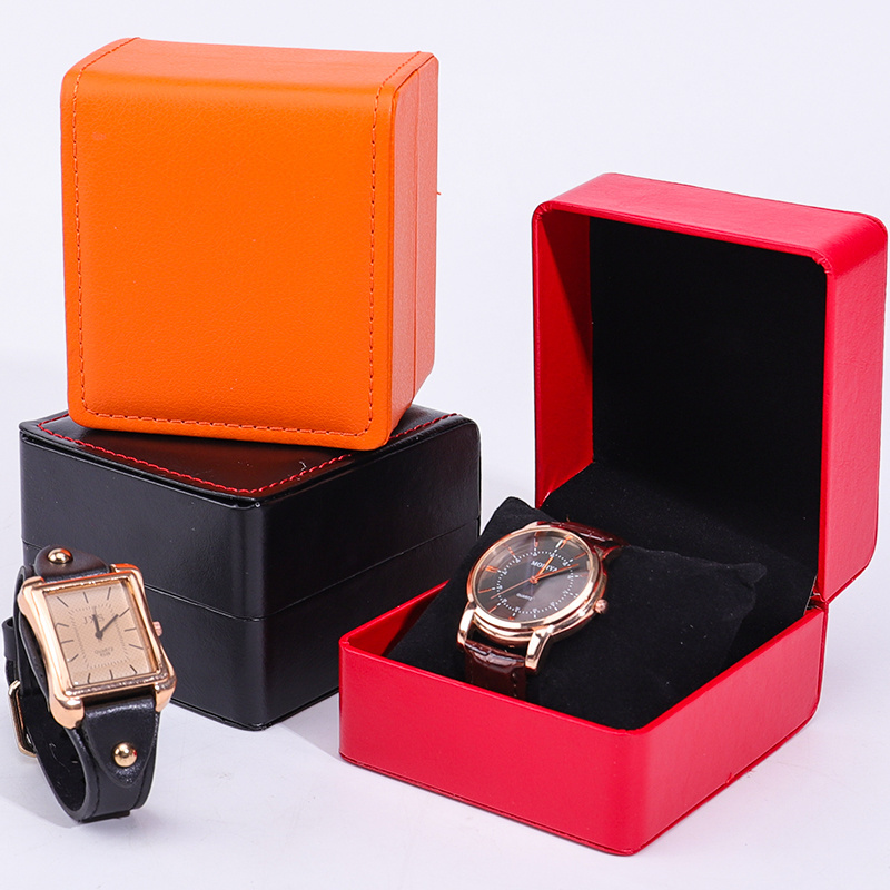 Hanhong custom luxury men and women handmade quartz watch case mechanical watch box PU leather travel watch box