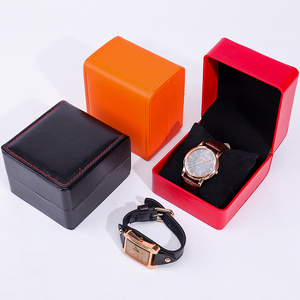 Hanhong custom luxury men and women handmade quartz watch case mechanical watch box PU leather travel watch box