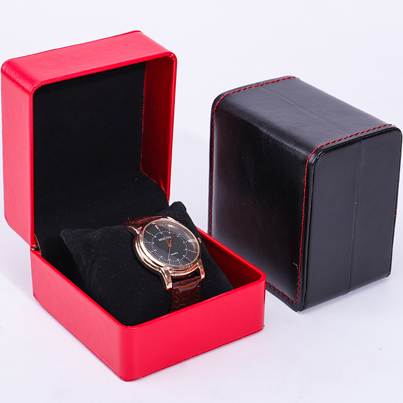 Hanhong custom luxury men and women handmade quartz watch case mechanical watch box PU leather travel watch box