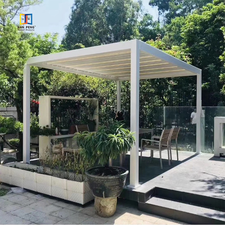 Electric Roof Pergola Part Pavilion Gazebo 3x4 For Swimming Pool