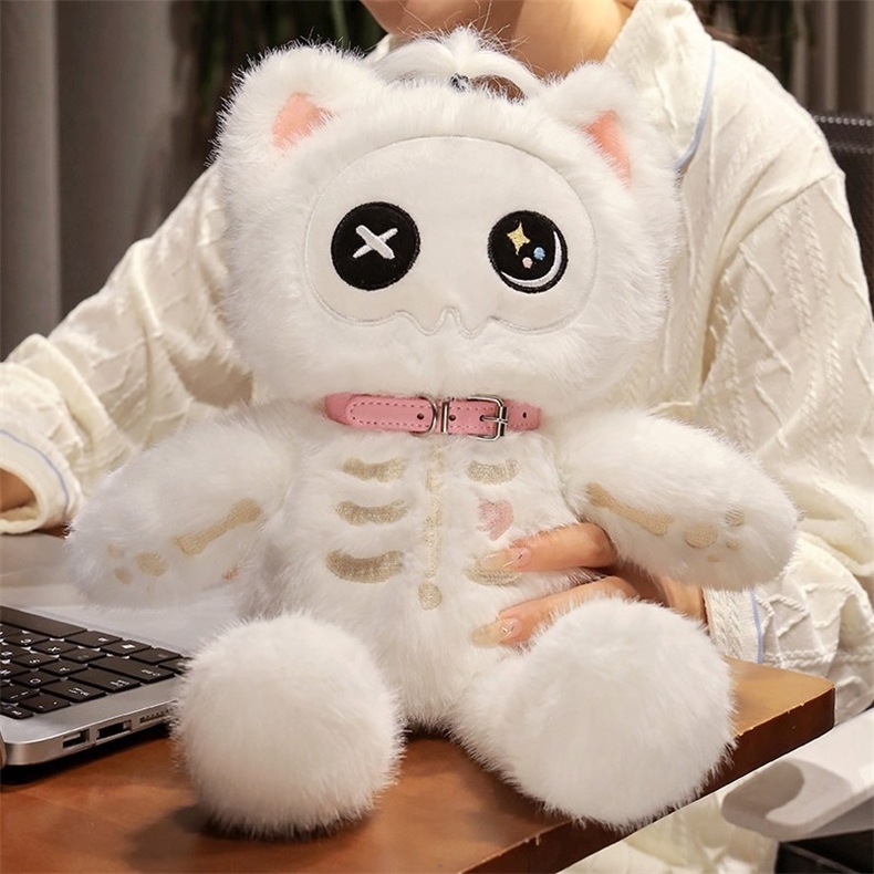 New Design Highly Recommend Creative Soft Cute Skeleton Cat Plush Toys for Gifts with Best Price