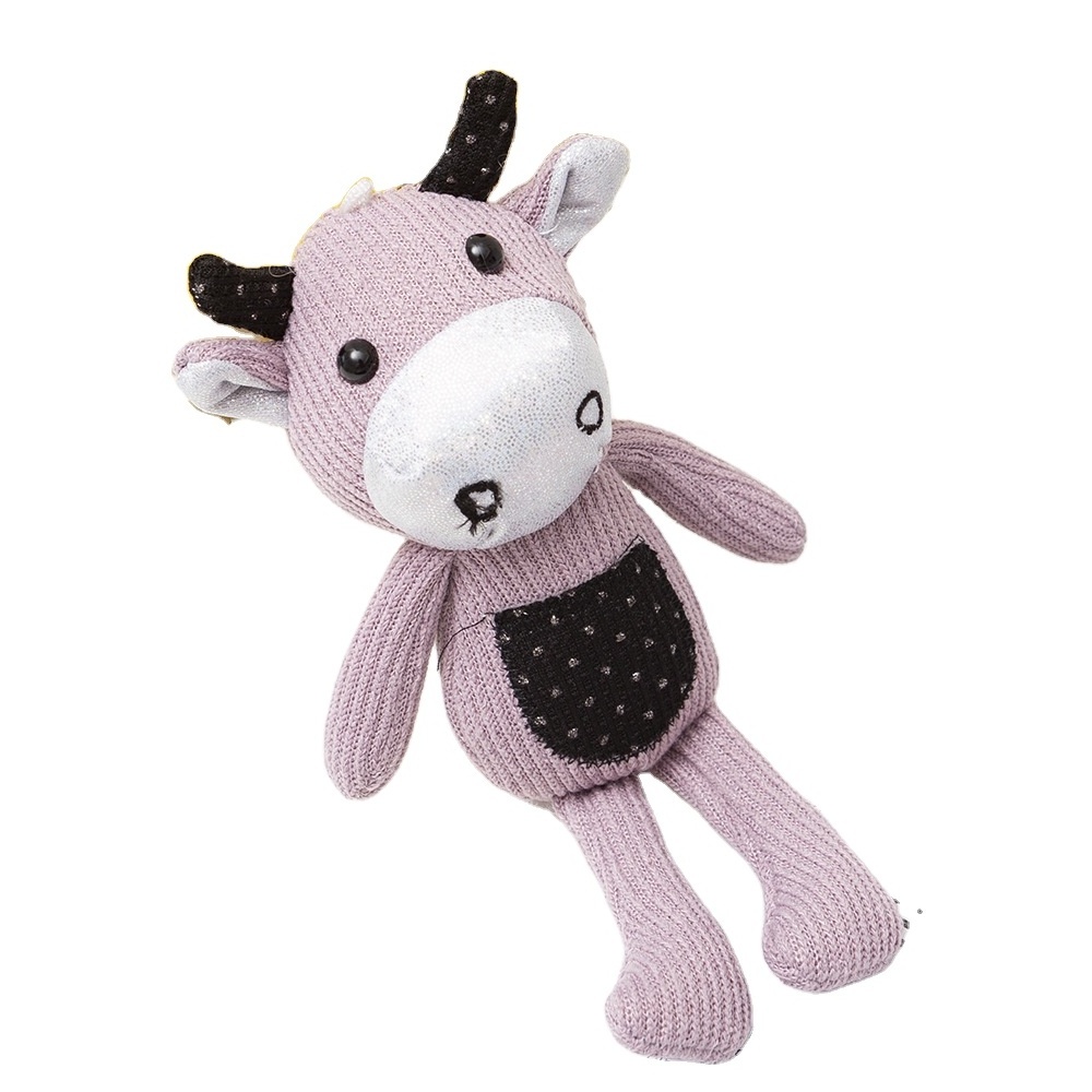 New Design Creative Cute Soft Mini Cow Keychain Plush Toys for Children Gifts with Best Price