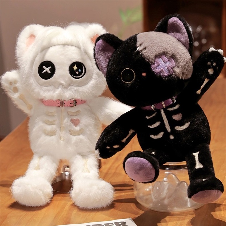 New Design Highly Recommend Creative Soft Cute Skeleton Cat Plush Toys for Gifts with Best Price