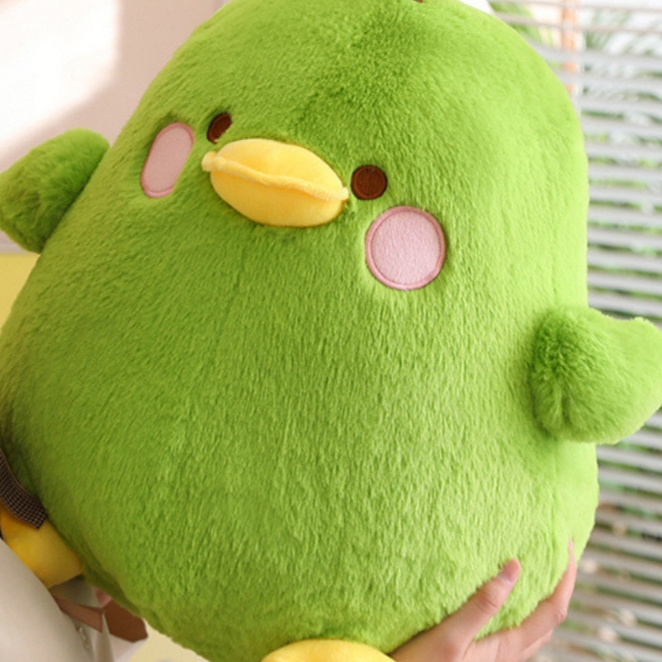 New Design Creative Soft Kawaii Pear Duck Stuffed Animal Plush Toys for Kid's Playing Gifts