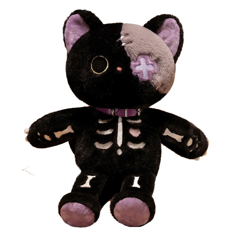 New Design Highly Recommend Creative Soft Cute Skeleton Cat Plush Toys for Gifts with Best Price