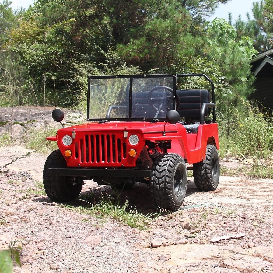 Good Selling Electric Jeep Classic Quad-Bike Wrangler Adults Quad Bikes For Kids Vintage Golf Car 800W / 1200W Electric UTV