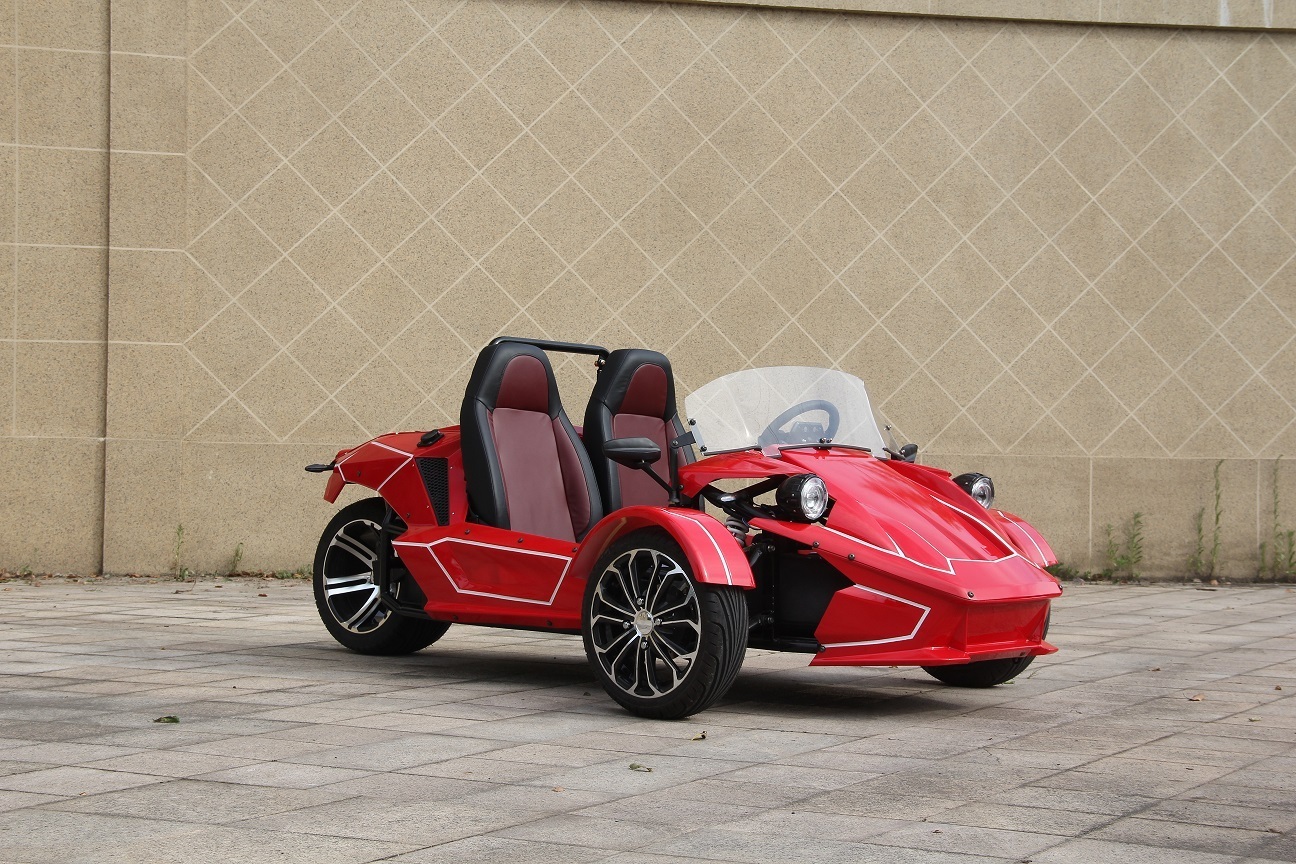 Adult three-wheeled gas motorcycle 350CC Zhenhua ZTR tricycle convertible sports car