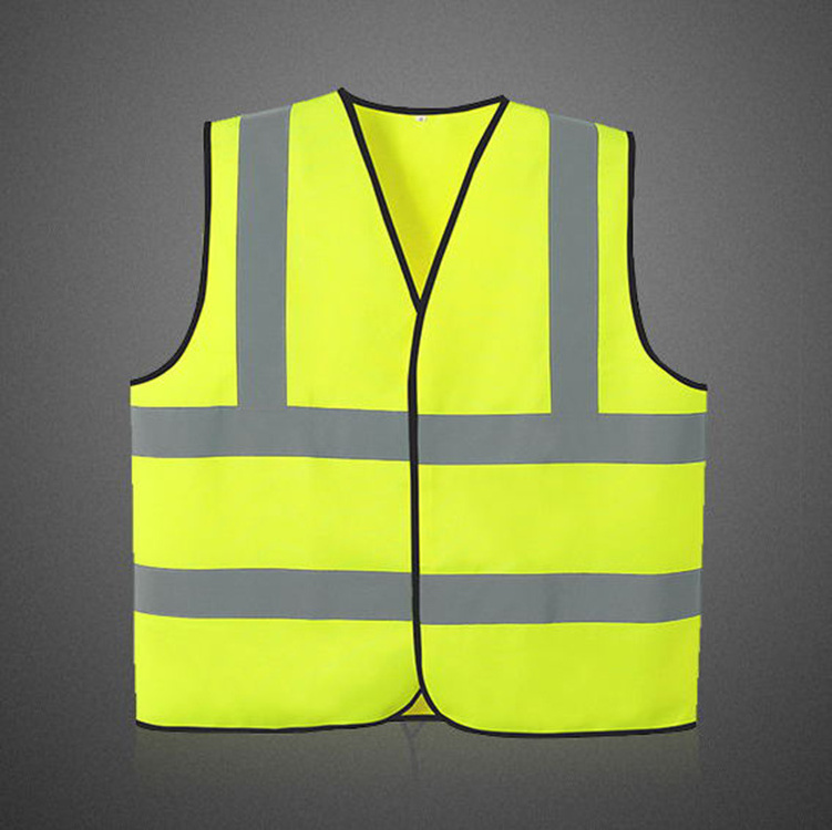 high visibility reflective safety vest with reflective strips