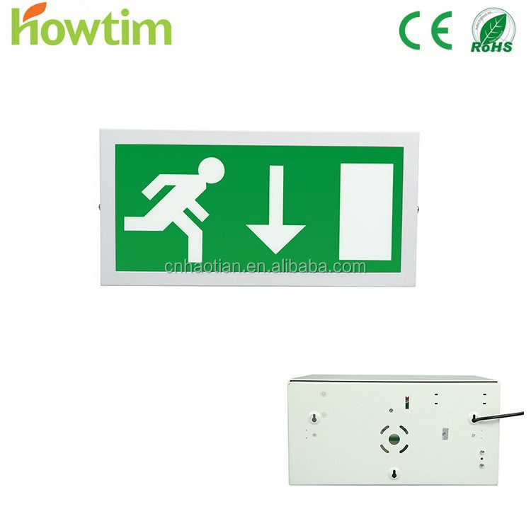 CE/RoHS battery backup LED emergency light with self luminous exit signs