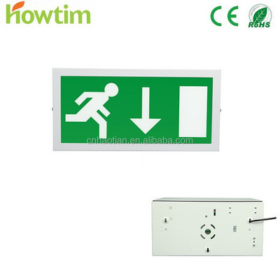 CE/RoHS battery backup LED emergency light with self luminous exit signs