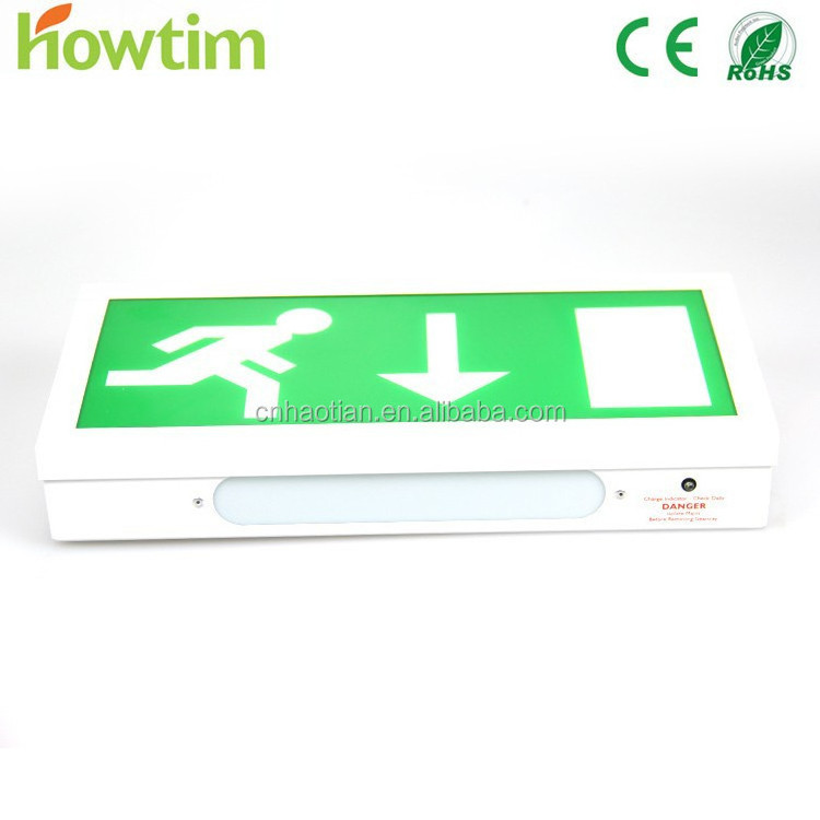 CE/RoHS battery backup LED emergency light with self luminous exit signs