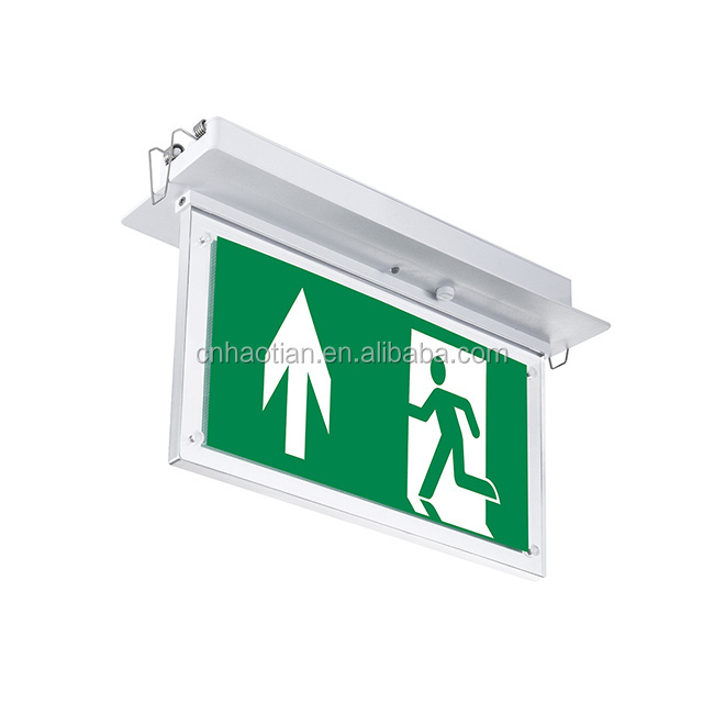 Recessed led light exit sign emergency light